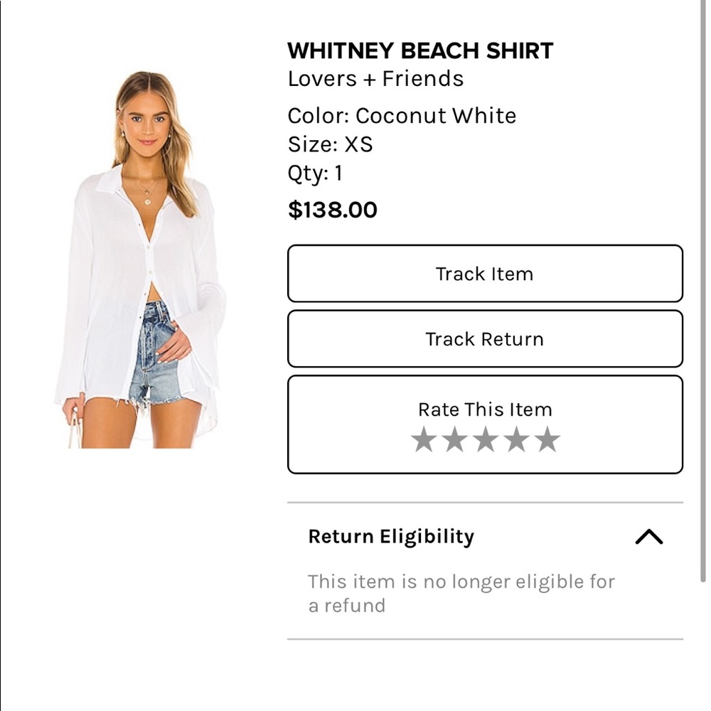 White bikini coverup tunic from revolve